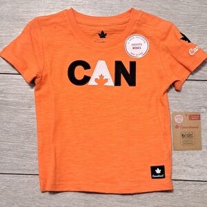 Brand New Canadiana Unisex Infant Orange T-Shirt